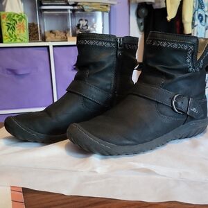 JBU Black Ankle Booties Casual Style